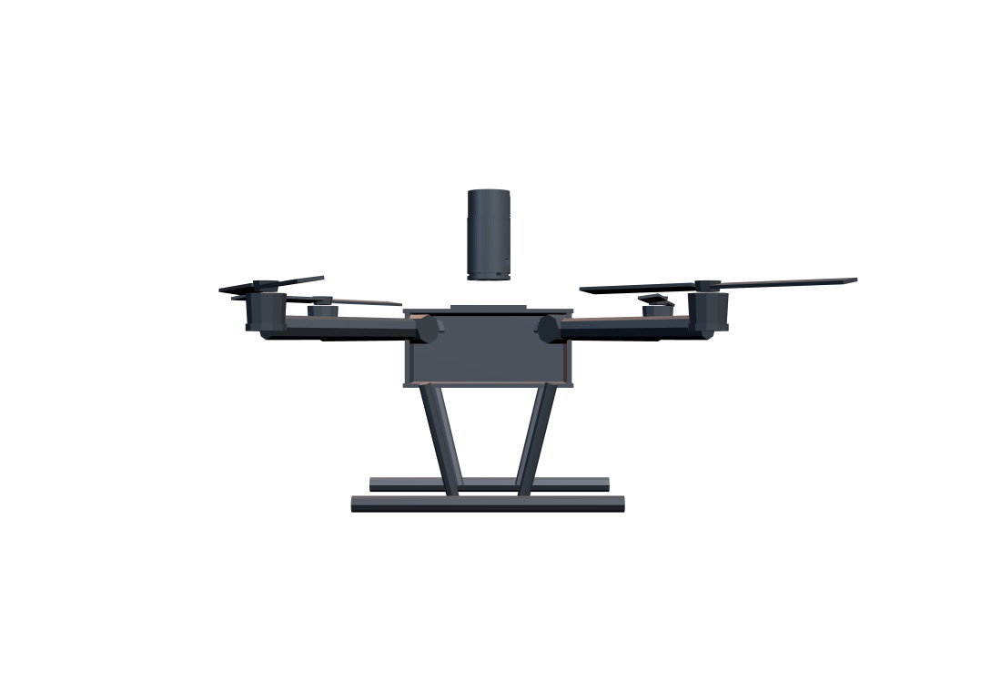 The Aerom module mounted on a survey drone.